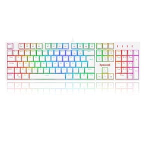 Teclado Mecânico Sem Fio Surara Pro Rgb Branco Switch Red Pt