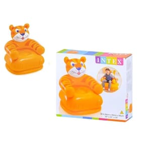Poltrona Sofá Inflável Infantil Tigre Intex Para 3 À 8 Anos