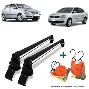 Rack De Teto Bagageiro + 2 Cintas Polo Ano 18/22