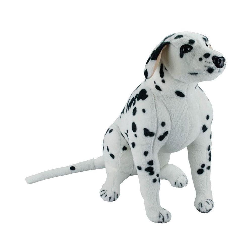 Cachorro Dálmata Realista Sentado 52Cm - Pelúcia
