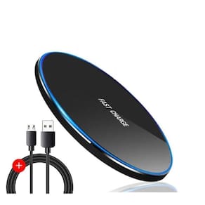 Carregador Sem Fio Indução Base Led Ultra Rápido 50W