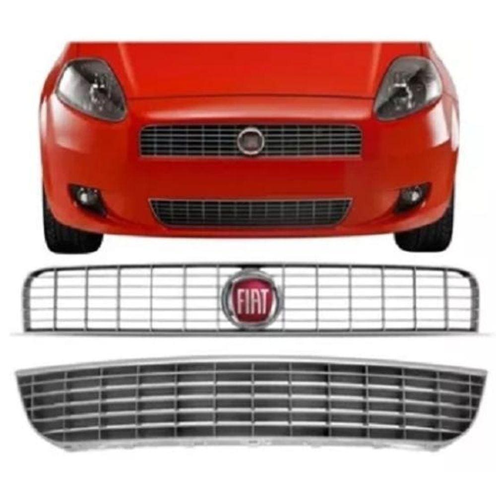 Kit Grade Frontal Parachoque Punto 2007 08 2009 10 11 2012
