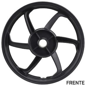 Roda Traseira Biz 125 Preta Freio Tambor Fabreck
