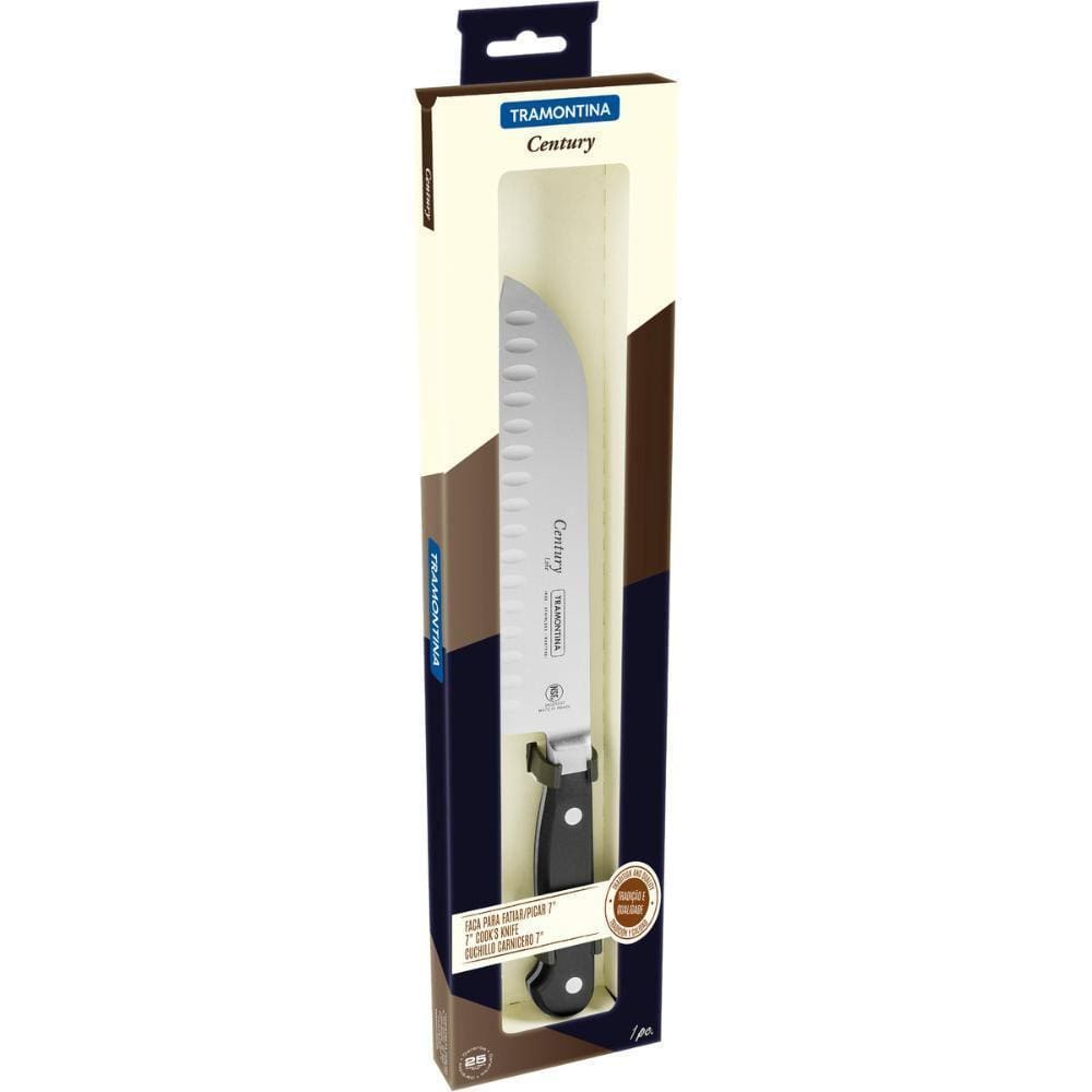 Faca Santoku Tramontina Lâmina 7`` De Inox Century Preto