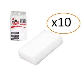 Kit 10 Esponja Mágica Bucha Melanina Max Clean Parede Vidro