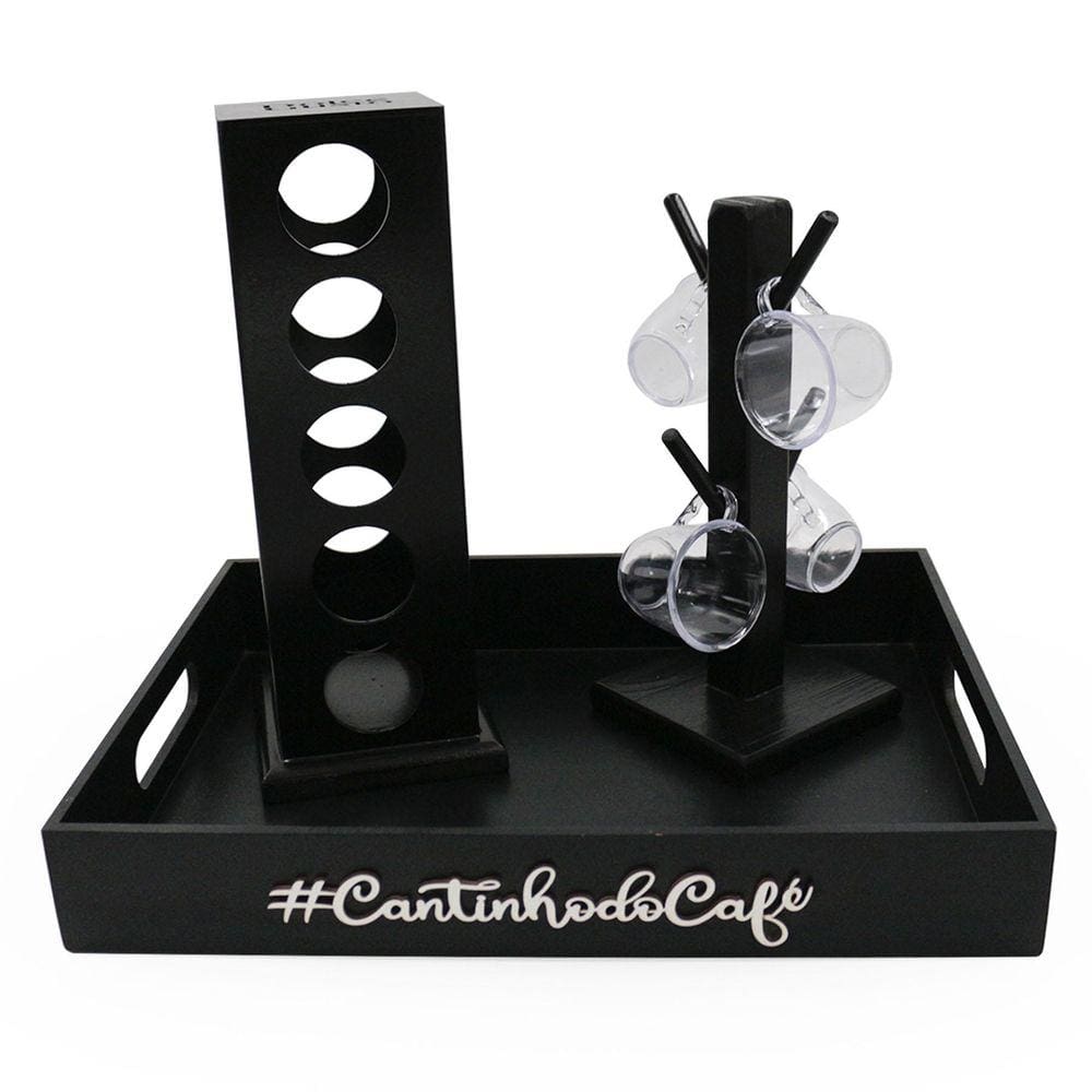 Kit 4 Xicaras Acrílico Cristal Porta Capsulas Dolce Gusto