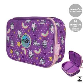 Estojo Baú Unicórnio Roxo Luxcel Et40809Yn