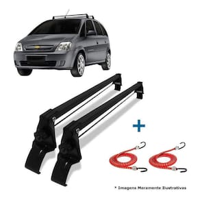 Rack Teto Bagageiro + 2 Elasticos Meriva Ano 03/12 4 Portas