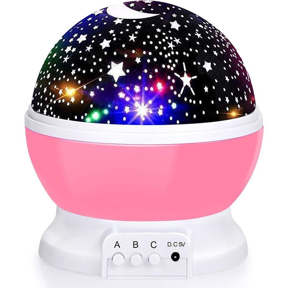 Luminaria Projetor Estrela 360 Rosa