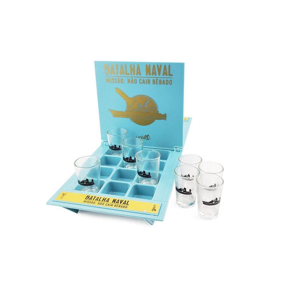 Jogo Tabuleiro Batalha Naval Drink Game Festa 8 Copos Shot