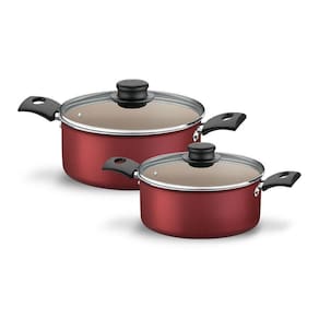 Caçarolas Turim 2 Pçs 18Cm E 20Cm Ptv Vermelho - Tramontina