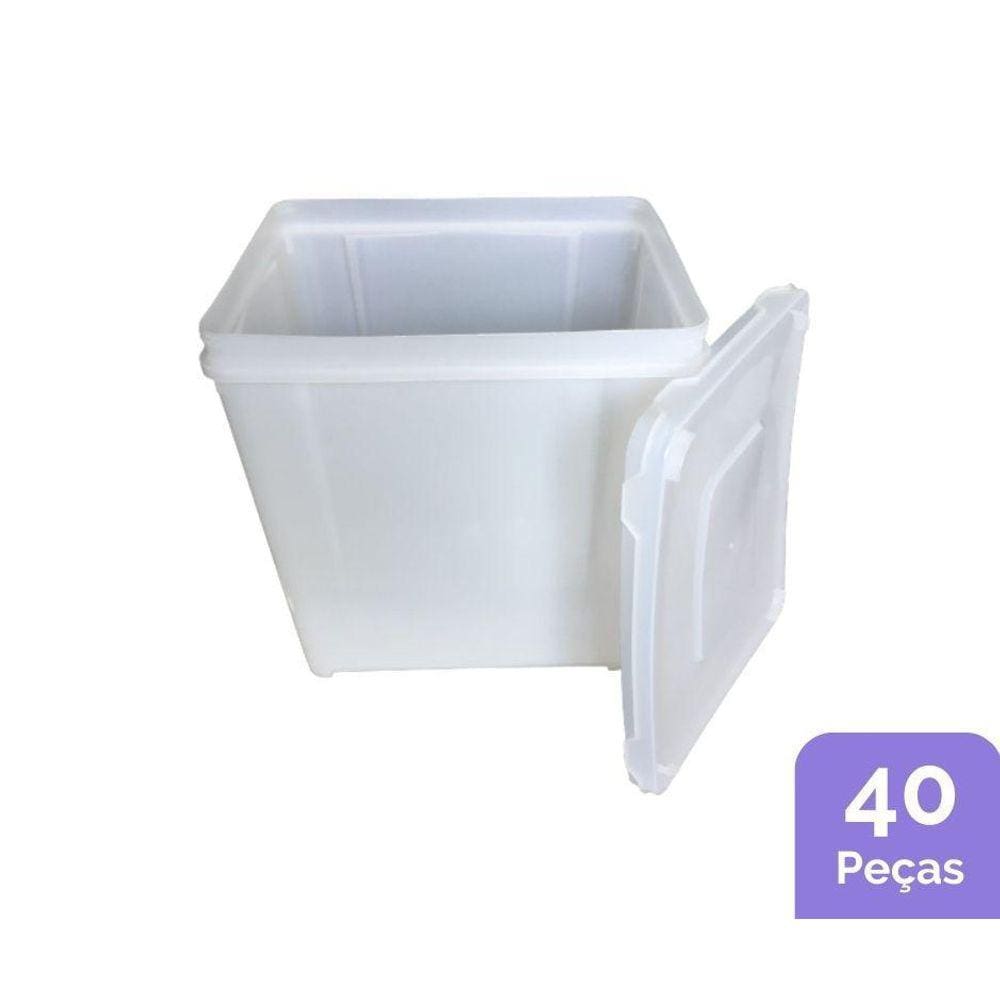 Potes De Plastico 10L  - Kit 40 Peças