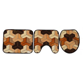 Jogo De Banheiro Rayza Royal Luxury Donatello Kit Com 3 Pç