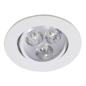 Kit 10 Spot Led Embutir Redondo Direcionavel 3W Branco 6500K