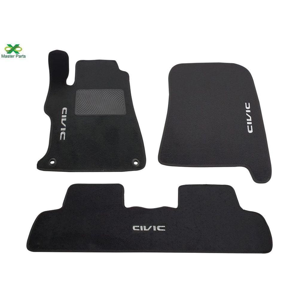 Tapete De Carpete Honda Civic 2012 Até 2016 Luxo