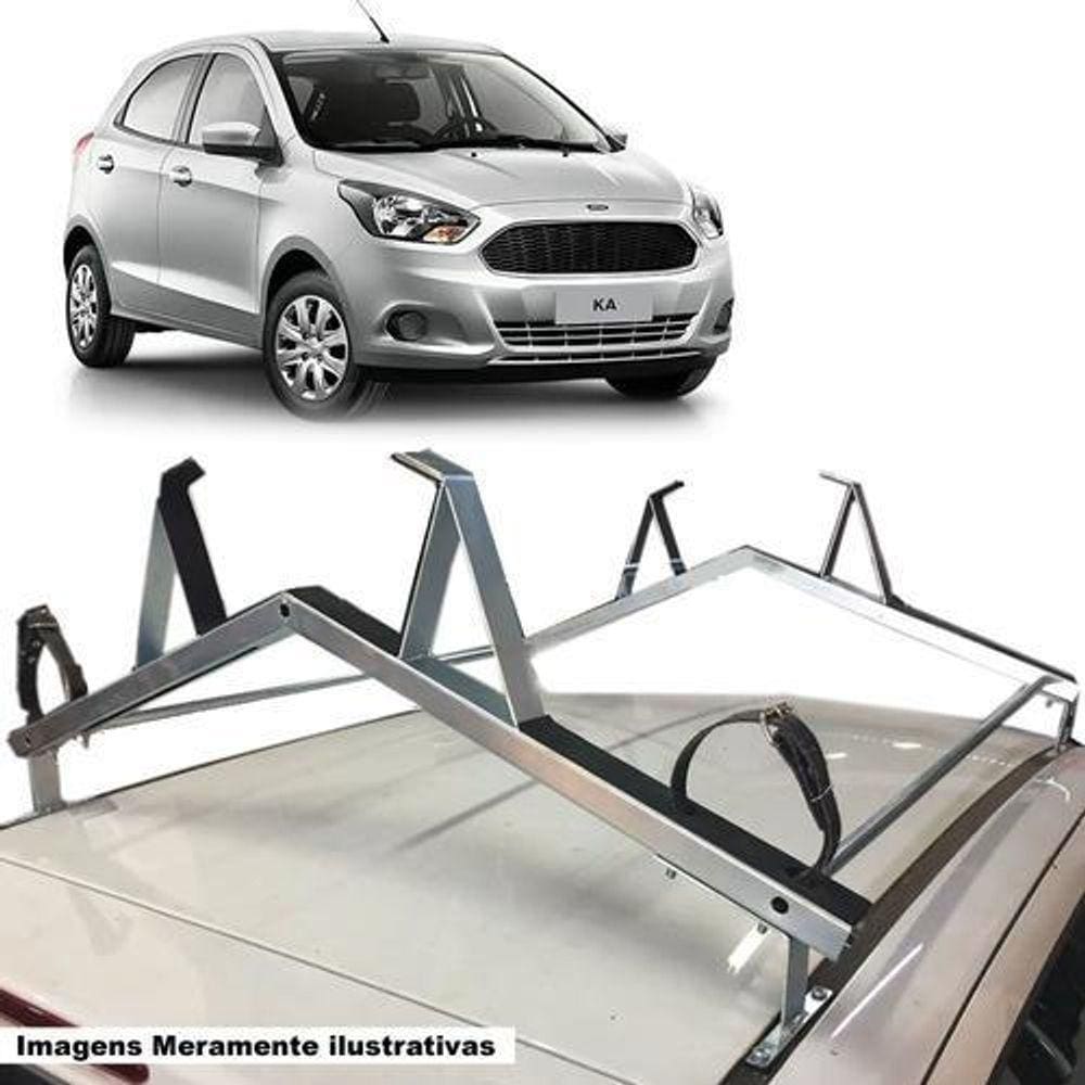 Rack Teto Suporte Porta Escadas Ford Ka Todos Modelos Novo