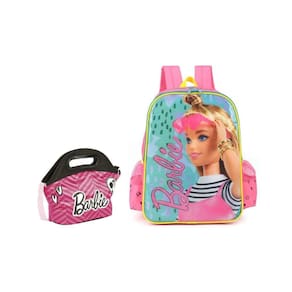 Kit Escolar Mochila De Costas + Lancheira Barbie Modelo