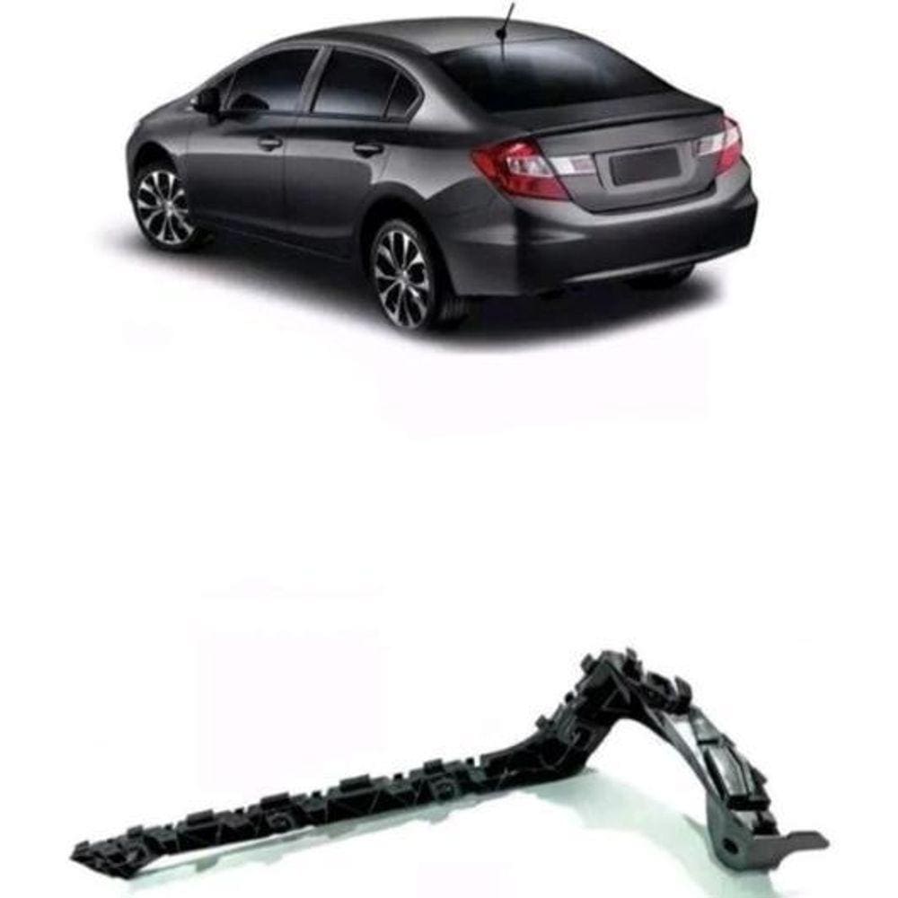 Guia Parachoque Traseiro New Civic 2012 13 A 2016 Esquerdo