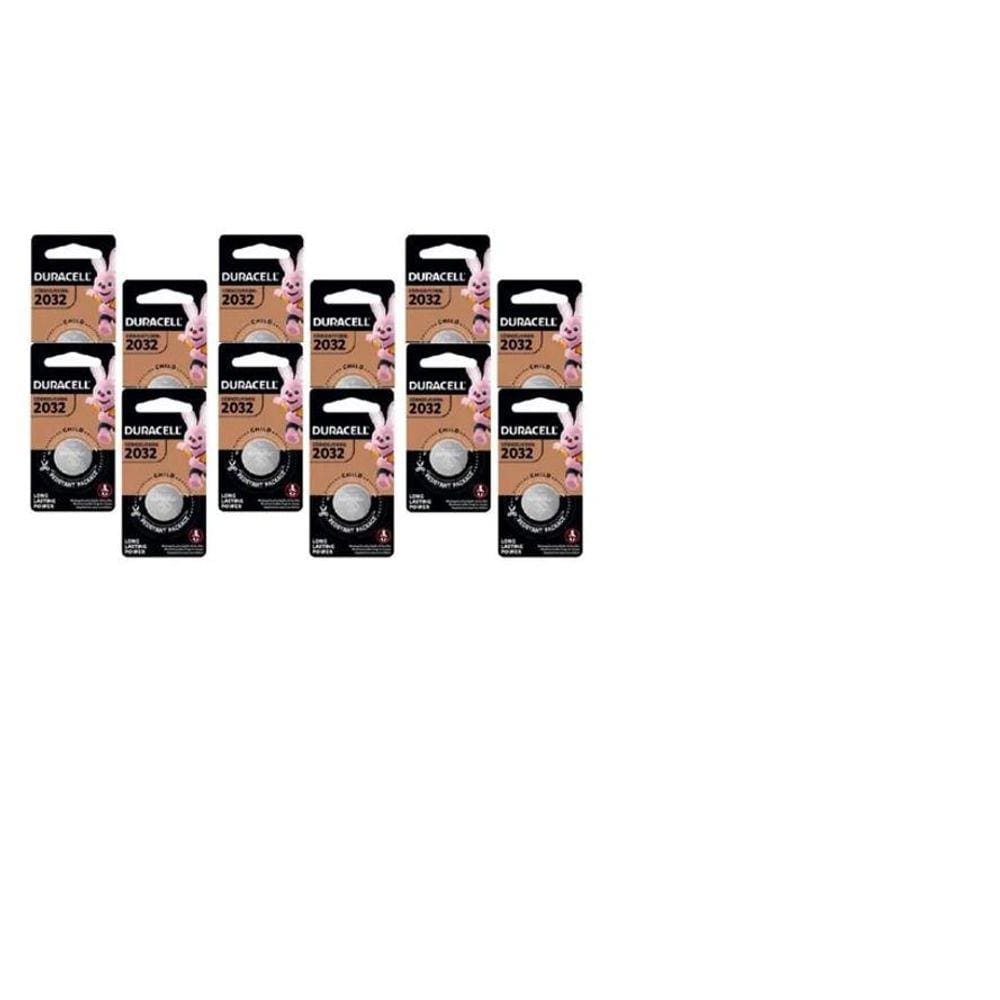 12 Pilhas Cr2032 Duracell 3V Lítio Bateria Moeda