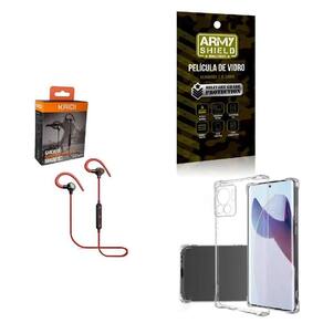 Kit Capinha Moto Edge 30 Fusion Fone Bluetooth E Película 3D