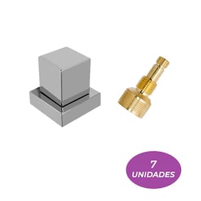 07 Acabamentos Cromado Quadrado Registro Pressão Fabrimar