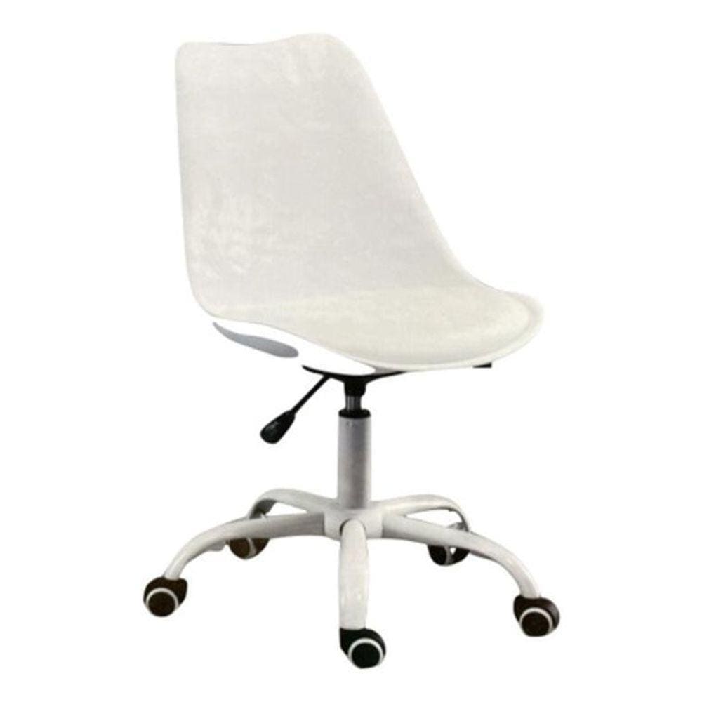 Cadeia De Escritório Premium Importada Branco - Branco