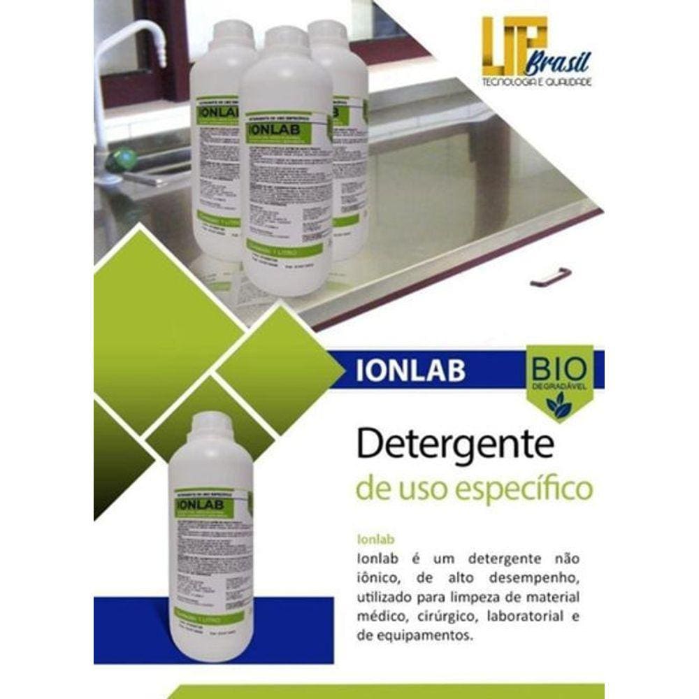 Detergente Neutro Biodegradável Ionlab Kit 2 Litros