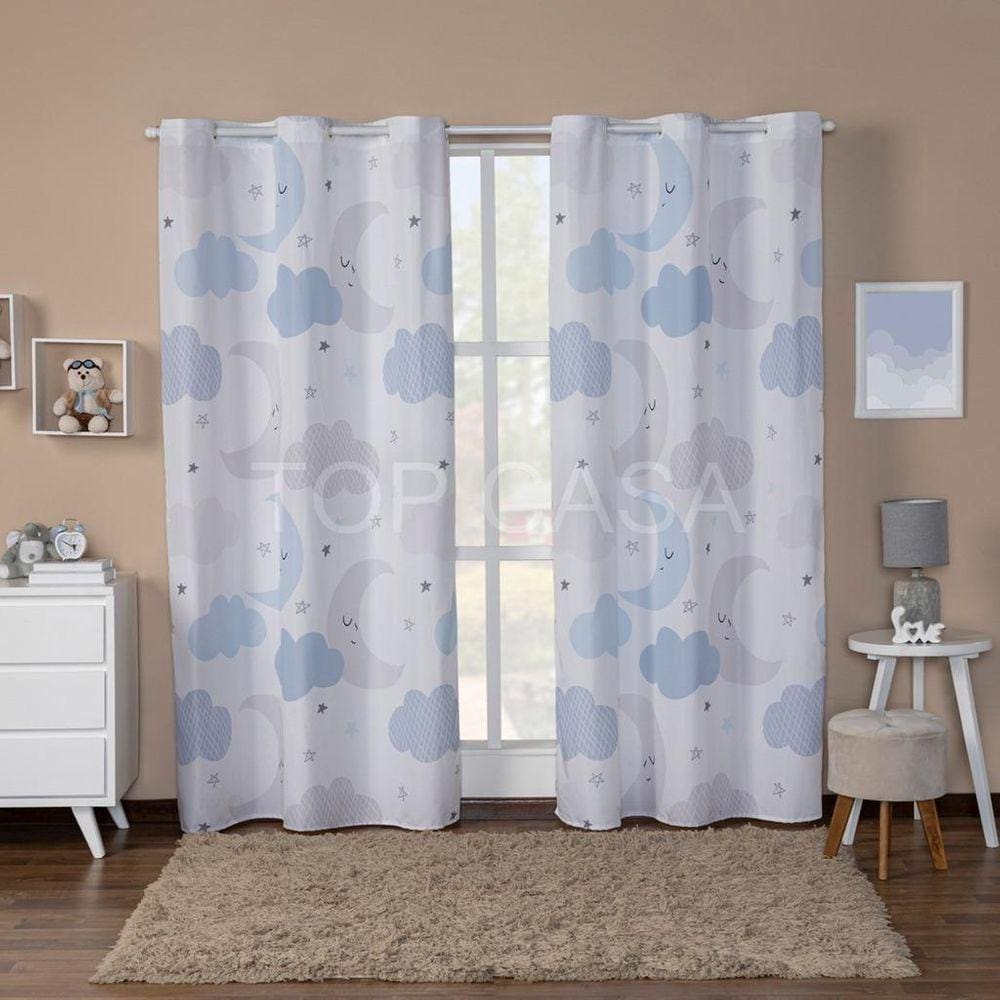 Cortina Quarto Infantil/Criança Unicórnio Baby 3.00X2.20