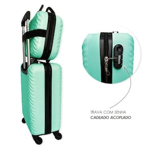 Kit De 3 Malas De Viagem Salmão