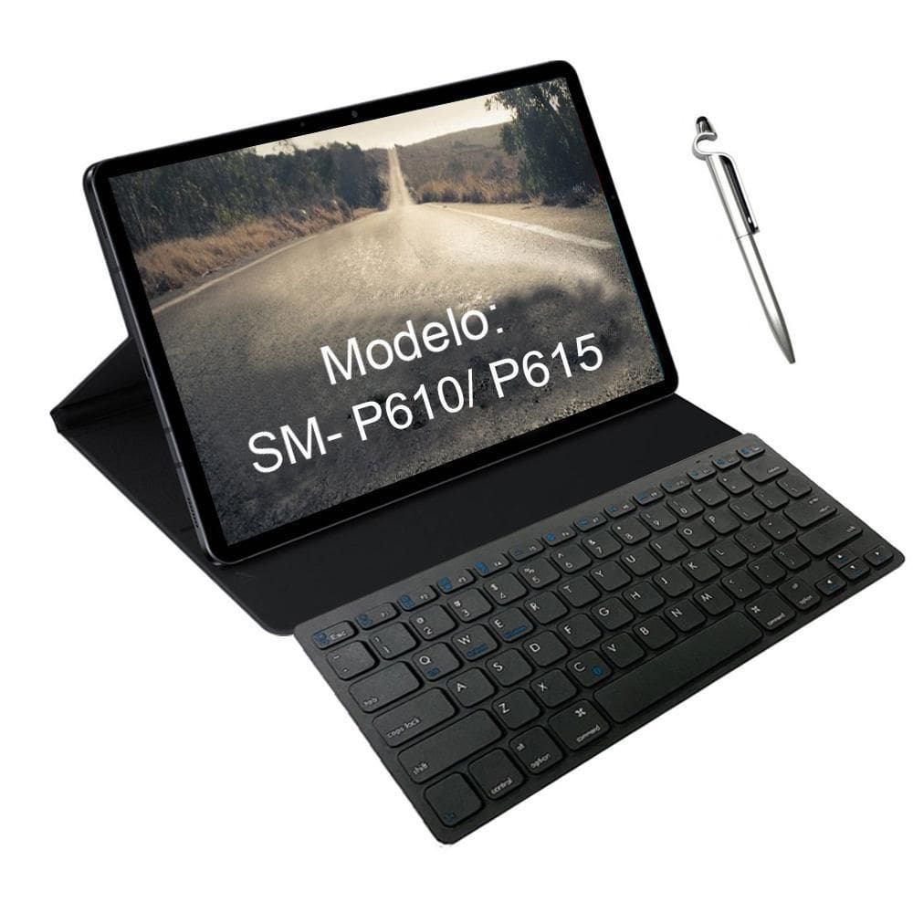 Capa E Teclado Para Tablet Samsung Galaxy S6 Lite P615/P610