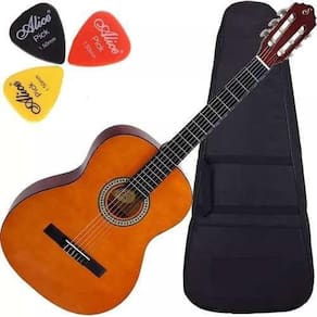 Kit Violão Acústico Aço Capa Palheta Natural Giannini S14