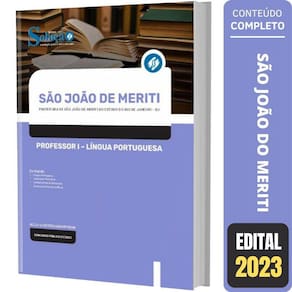 Apostila São João Meriti Rj Professor 1 - Língua Portuguesa