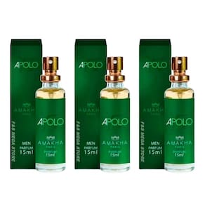 Kit 3 Perfume Masculino Amakha Paris Apolo Verde