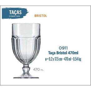 12 Taças Bristol 470Ml - Vinho Sobremesa