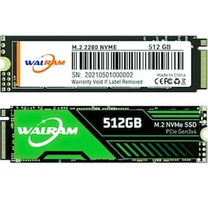 Ssd M.2 Nvme 512Gb Walram 2000Mb/S Leitura 1800Mb/S Escrita