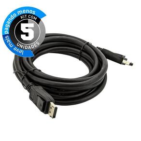 Cabo Displayport 8K - 2 Metros 120Hz - Kit Com 5