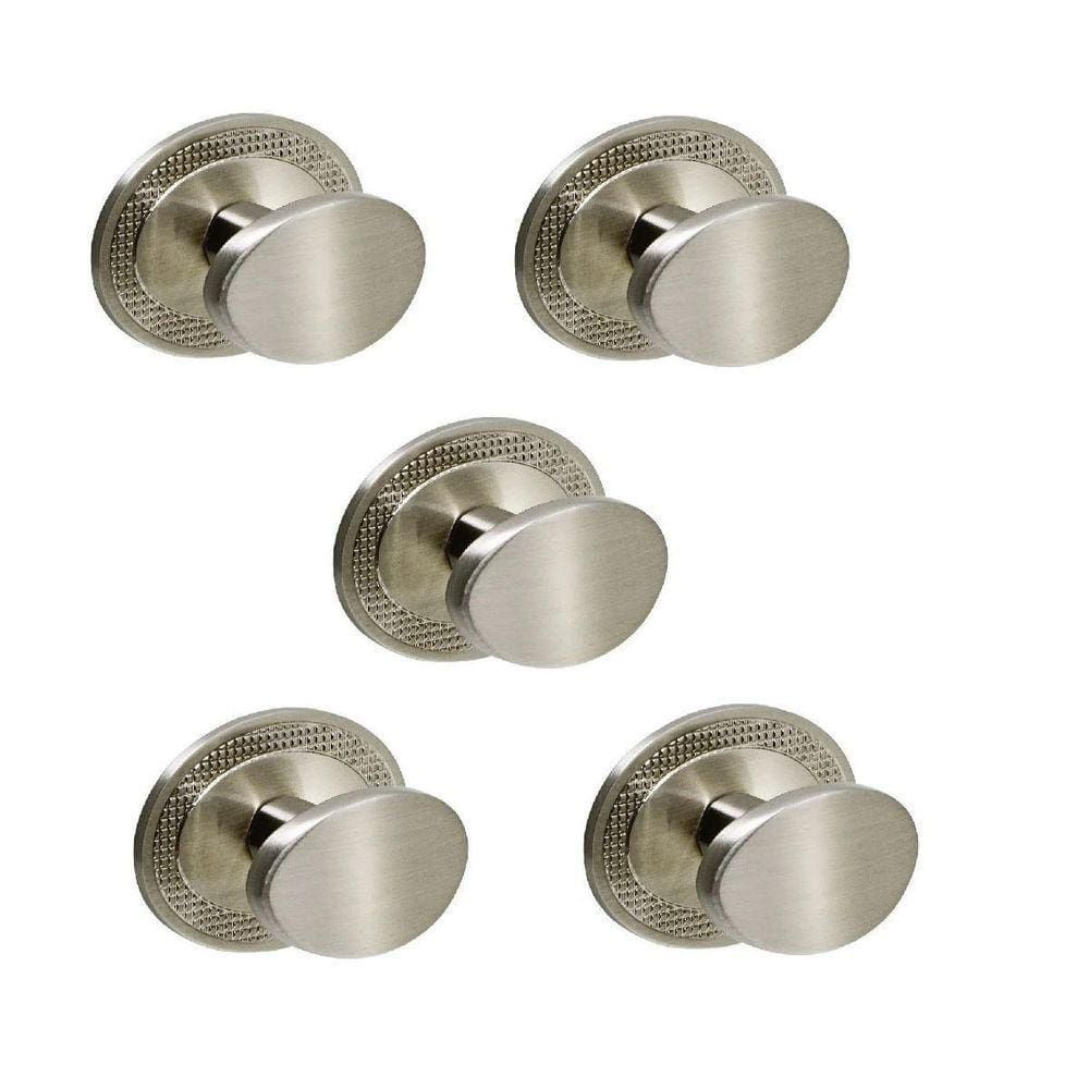 Kit 5 Puxador Beetle Com Base Granada Zen Escovado