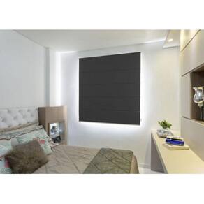 Persiana Cortina Blackout Romana 1,80L X1,45A Veda Luz 100%