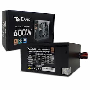 Fonte 600W Atx Duex Dx 600Wfse+, Bivolt Automático, 80 Plus