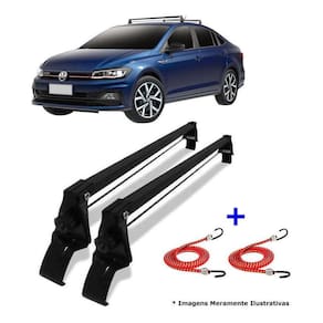 Rack De Teto Bagageiro + 2 Elasticos Virtus Ano 18/22