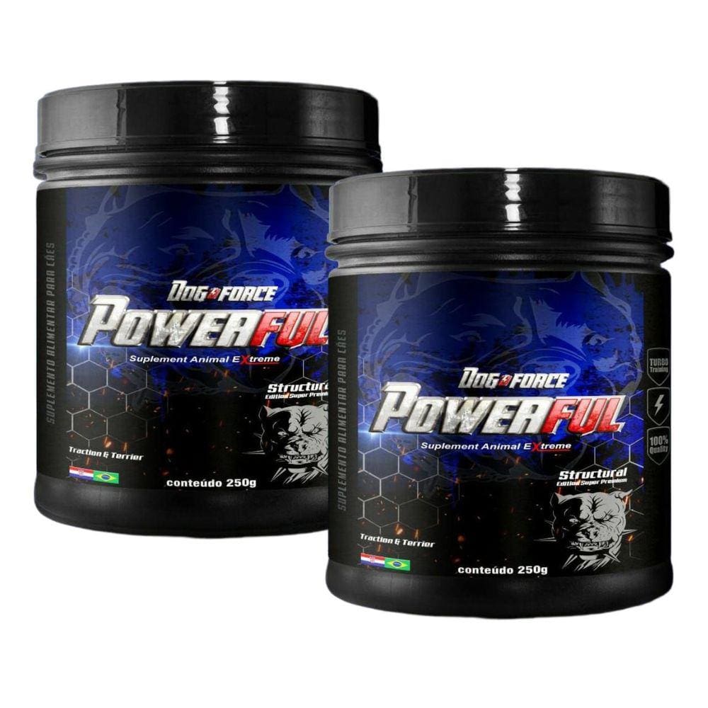 2Un Supl Cachorro Powerful Structural 250G Filhotes Pitbull