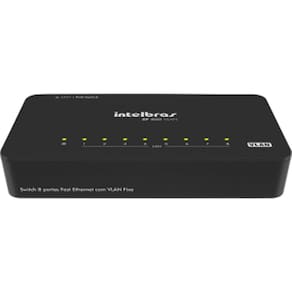Switch 8 Portas Fast Ethernet Sf 800 Com Vlan Fixa Poe Pass Homologação: 7691811086