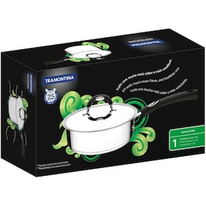 Frigideira Com Tampa 20Cm Tramontina Indução Duo Silicone