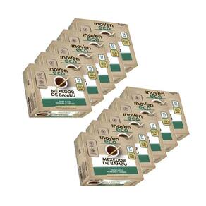 Mexedor Bambu Inoven Cafe Bebidas 11 Cm 500 Unidades Kit 10