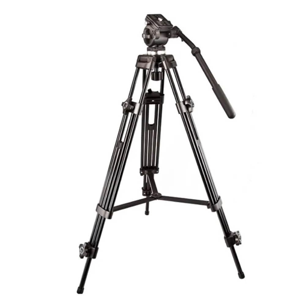 Tripé Profissional Weifeng Wf-717 Com Cabeça Hidráulica