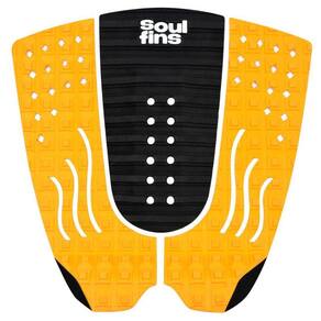 Deck Surf Antiderrapante - Soul Fins Colors Preto/Laranja 66