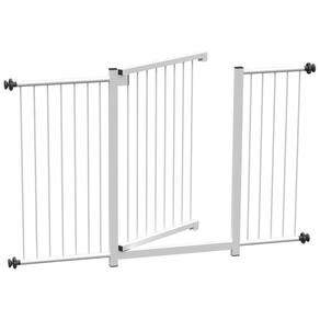 Grade Portão Pet Bebê Divisor Ambiente 68 A 123 Cm - Branco