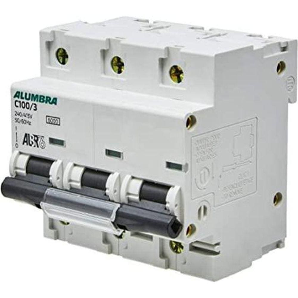 Disjuntor Tripolar Curva C 100A Alumbra