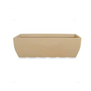 Vaso De Planta Floreira Retangular Polietileno 80X30 Areia