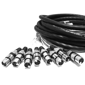 Multicabos Xlr 8 Vias Cirilo Cabos - 25 Mt